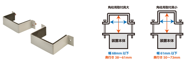 角柱用取付具(大・小)