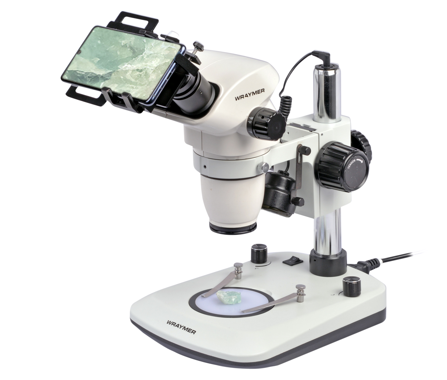 ASP880双眼顕微鏡への取付例