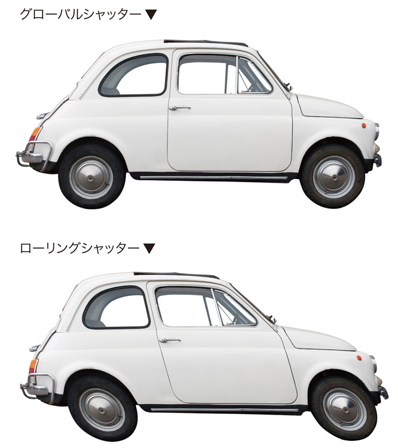 シャッター比較。