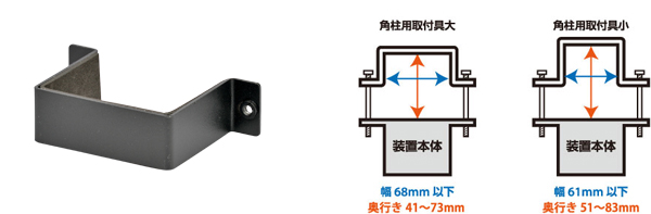 角柱用取付具（大・小）