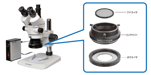 顕微鏡に装着時