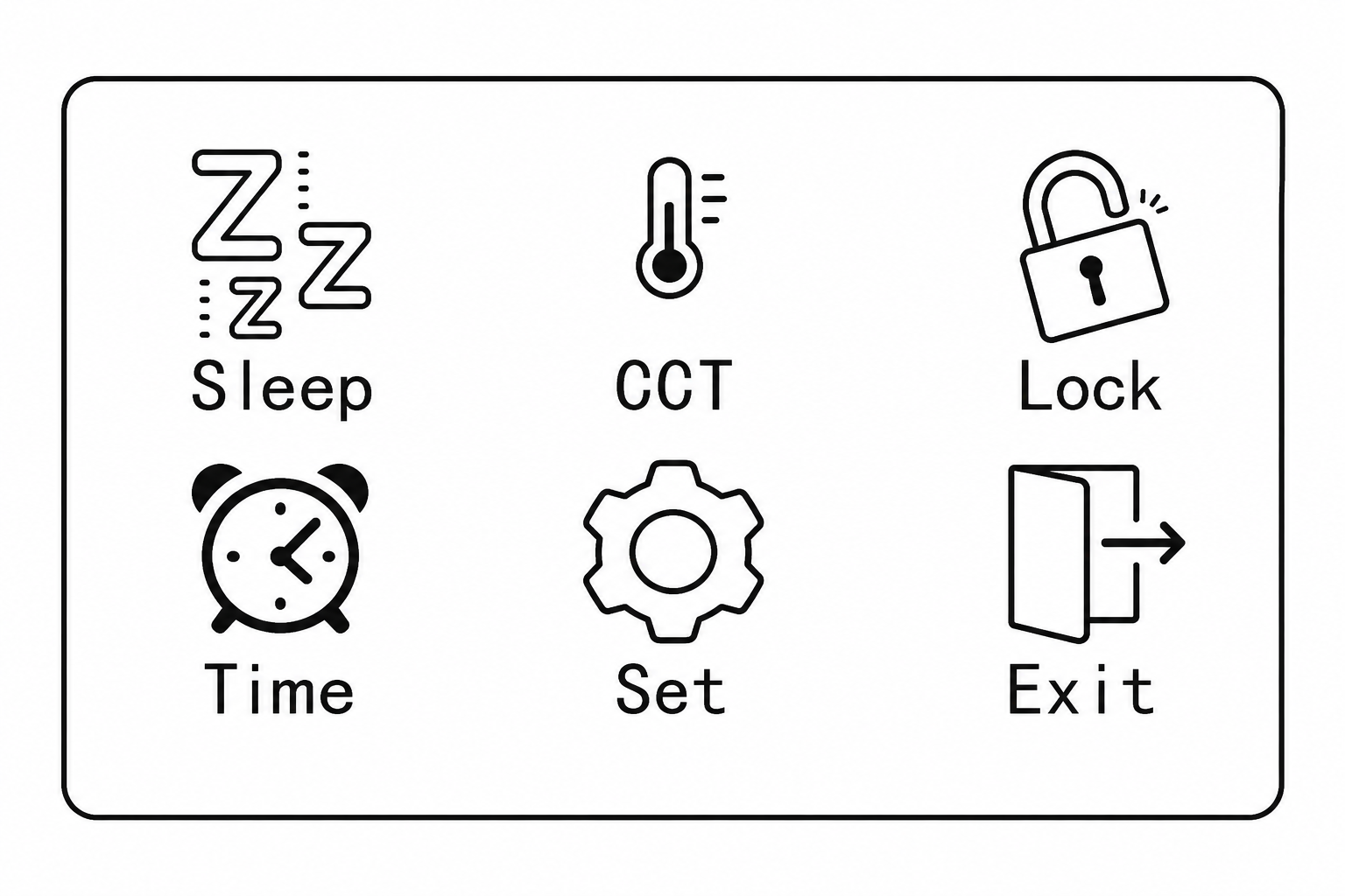 ディスプレイでの設定
