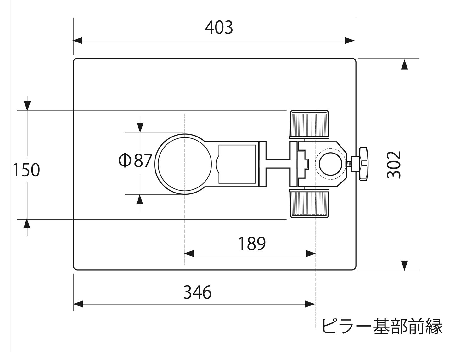 上方寸法図
